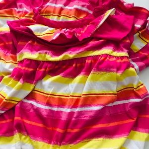 Stripped strapped summer kids dress
